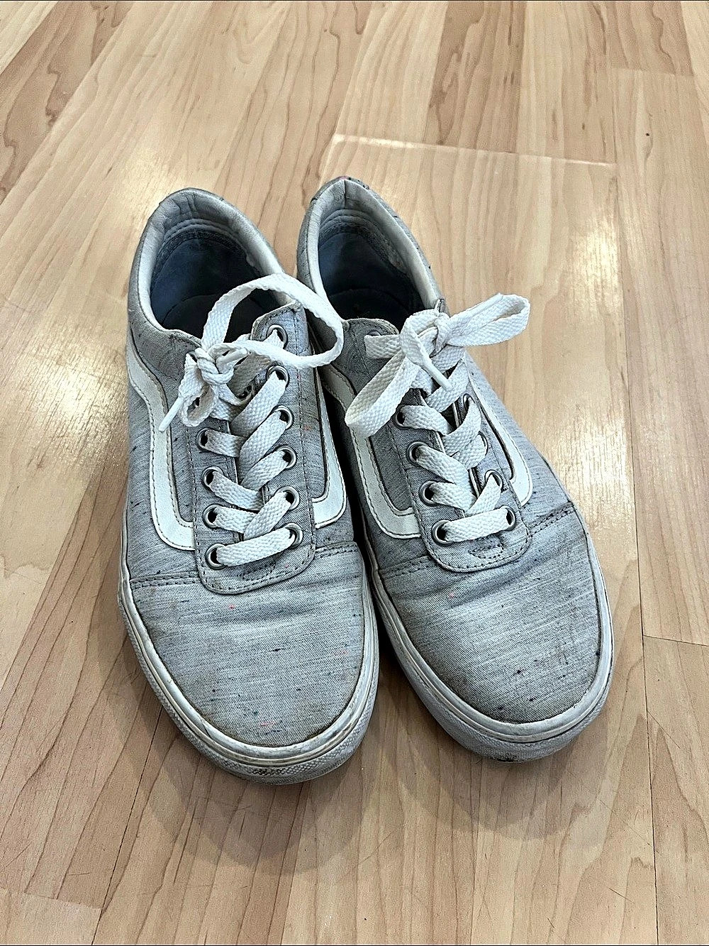 Vans Old Skool Gray & White Sneakers